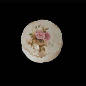 Vintage RS Germany floral covered trinket dish